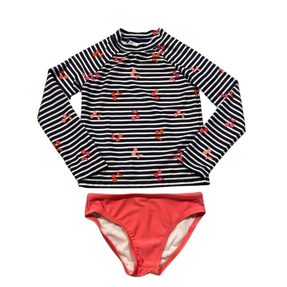 Gymboree Girl's 2 pc Swimsuit RashGuard Set - Size 5-6 - Excellent! - Picture 1 of 1
